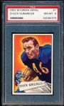 1952 Bowman Football Small- #7 Chuck Hunsinger, Bears- PSA Nm-Mt 8