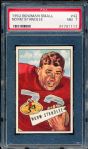 1952 Bowman Small Football- #42 Norm Standlee, 49ers- PSA NM 7