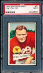 1952 Bowman Small Football- #71 Tex Coulter, Giants- PSA NM 7 
