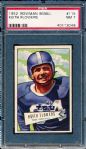 1952 Bowman Small Football- #115 Keith Flowers(TCU/Detroit Lions) - PSA NM 7 