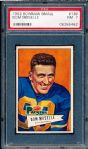 1952 Bowman Small Football- #130 Don Mosselle, Green Bay Packers- PSA NM 7 