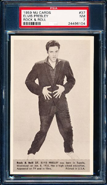 1959 Nu Cards- Elvis Presley Rock ‘n Roll- PSA NM 7 