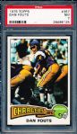 1975 Topps Football- #367 Dan Fouts, Chargers- PSA NM 7 