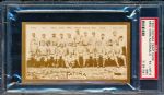 1913 T200 Fatima Team Card- New York Nationals- PSA Ex-Mt 6 (MK)- Jim Thorpe! Christy Mathewson! 