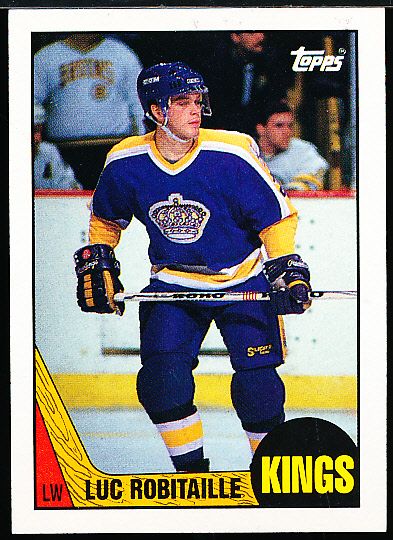 1987-88 Topps Hockey #42 Luc Robitaille, Kings