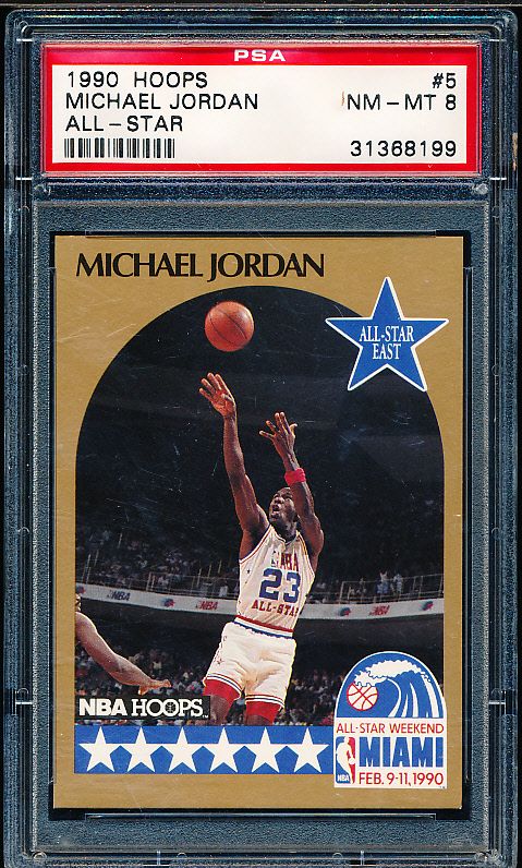 michael jordan 91 nba hoops card