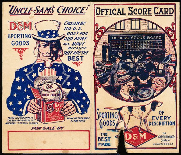 1920’s? Draper and Maynard Promotional Bsbl. Score Card
