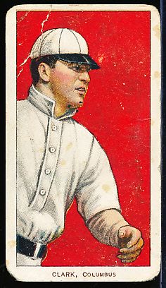 1909-11 T206 Baseball- Josh Clark, Columbus