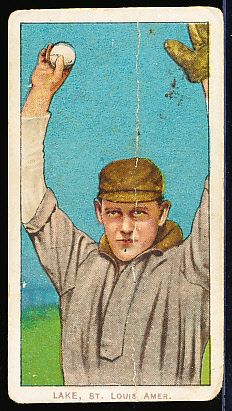 1909-11 T206 Baseball- Lake, St. Louis Amer- Ball in Hand