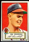 1952 Topps Bb- #162 Del Crandall, Braves