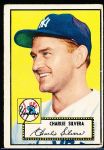 1952 Topps Bb- #168 Charlie Silvera, Yankees- RC! 