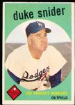 1959 Topps Baseball- #20 Duke Snider, Dodgers
