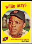 1959 Topps Baseball- #50 Willie Mays, Giants