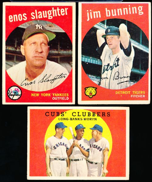 1959 Topps Bb- 3 Diff.