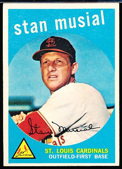 1959 Topps Bb- #150 Stan Musial, Cardinals