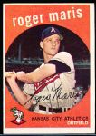 1959 Topps Bb- #202 Roger Maris, Yankees