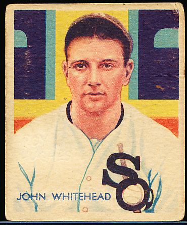 1935 Diamond Star Bb- #31 John Whitehead, White Sox