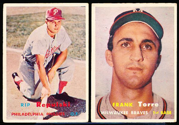 1957 Topps Bb- 7 Cards