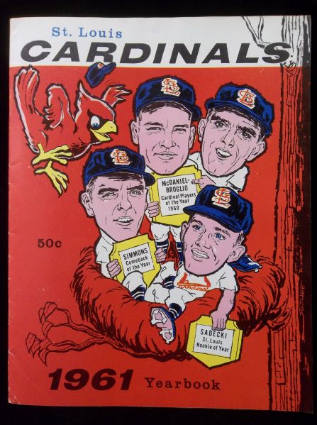 Lot Detail - 1961 St. Louis Cardinals Yearbook