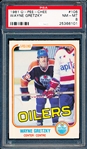 1981 O-Pee-Chee Hockey- #108 Wayne Gretzky- PSA Nm-Mt 8 