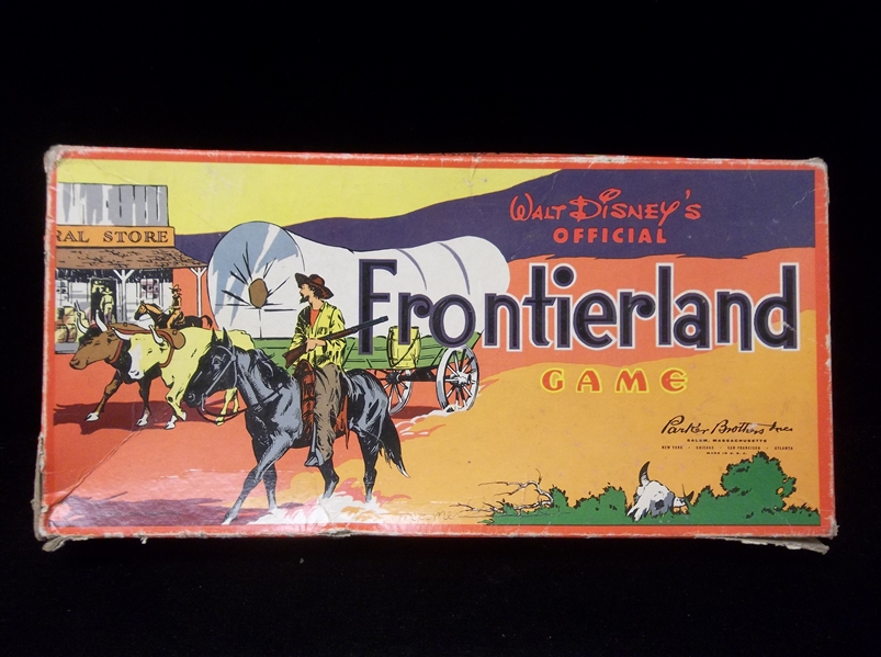 1950’s Parker Brothers Inc. “Frontierland” Board Game