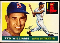 1955 Topps Baseball- #2 Ted Williams, Red Sox