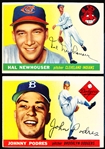 1955 Topps Baseball- 10 Diff.
