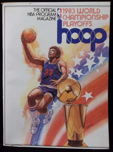1983 NBA Championship Playoff Finals Game 4 Program- Philadelphia 76ers @ Los Angeles Lakers