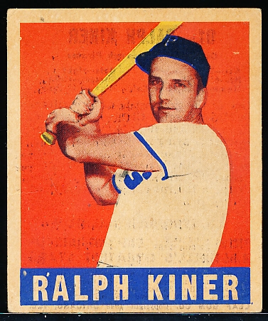 1948-49 Leaf Bb- #91 Ralph Kiner, Pirates