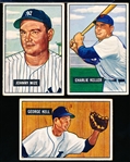 1951 Bowman Bb- 4 Cards