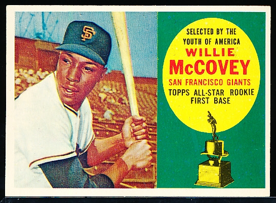 1960 Topps Bb- #316 Willie McCovey RC