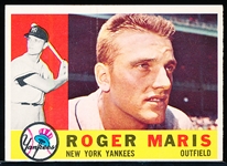 1960 Topps Bb- #377 Roger Maris, Yankees