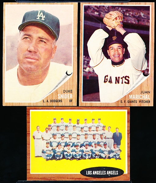 1962 Topps Bb- 5 Diff.