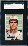 1951 Bowman Baseball- #43 Billy DeMars, St. Louis Browns- SGC 84 (Nm 7)