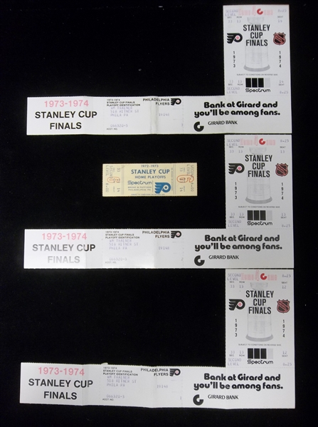 Clean-Up Lot of 4 Diff. Philadelphia Flyers Stanley Cup Playoffs Full Tickets