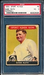 1933 Sport Kings- #2 Babe Ruth, Baseball- PSA Vg 3