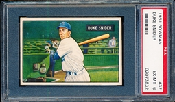 1951 Bowman Bb- #32 Duke Snider, Dodgers- PSA Ex-Mt 6
