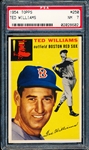 1954 Topps Baseball - #250 Ted Williams, Red Sox- PSA NM 7
