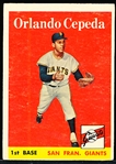 1958 Topps Bb – #343 Orlando Cepeda RC