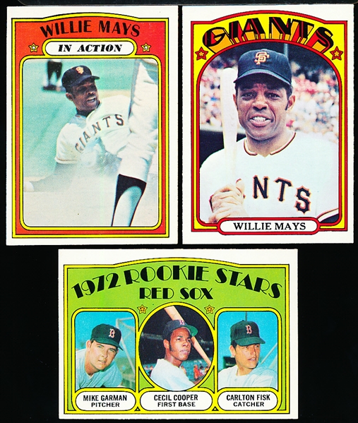 1972 Topps Bb- 3 Cards