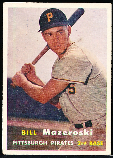 1957 Topps Baseball- #24 Bill Mazeroski, Pirates RC
