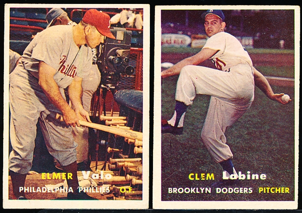 1957 Topps Baseball- 15 Diff.
