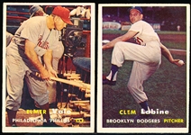 1957 Topps Baseball- 15 Diff.