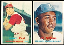 1957 Topps Baseball- 14 Diff.