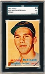 1957 Topps Baseball- #328 Brooks Robinson Rookie!- SGC 45 (Vg+ 3.5)