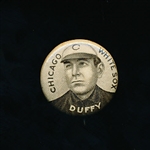 1910-12 P2 Sweet Caporal Baseball Pin- Hugh Duffy, Chicago White Sox- Small Letters