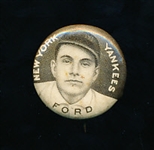 1910-12 P2 Sweet Caporal Baseball Pin- Ford, New York Yankees- Small Letters