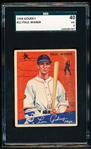 1934 Goudey Baseball- #11 Paul Waner, Pirates- SGC 40 (Vg 3)