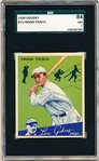 1934 Goudey Baseball- #13 Frank Frisch, Cardinals- SGC 84 (NM 7)