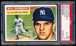 1956 Topps Bb- #61 Bill Skowron, Yankees- PSA Ex-Mt 6 